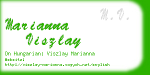marianna viszlay business card